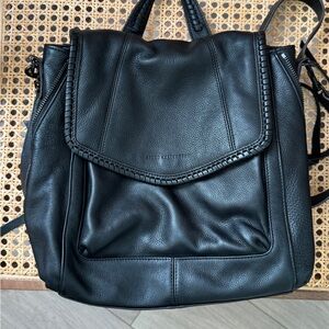 Aimee Kestenberg All For Love Convertible Black Leather Backpack